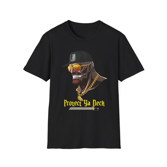 Cool Graphic Tee - Protect Ya Neck Unisex Softstyle T-Shirt, Streetwear Shirt, Hip Hop Apparel, Casual Outfit, Gift Idea, Trendy Fashion