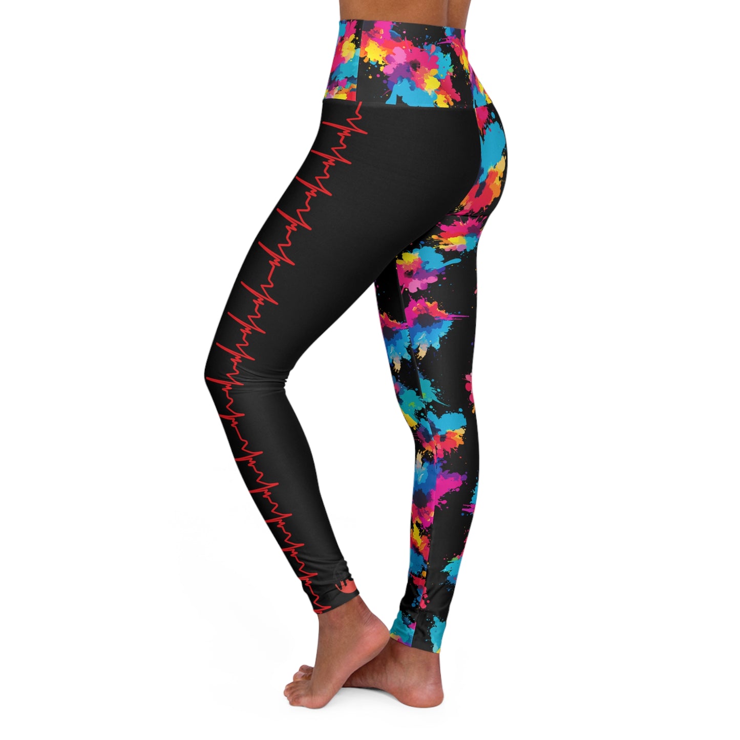 High Waisted Yoga Leggings (AOP)