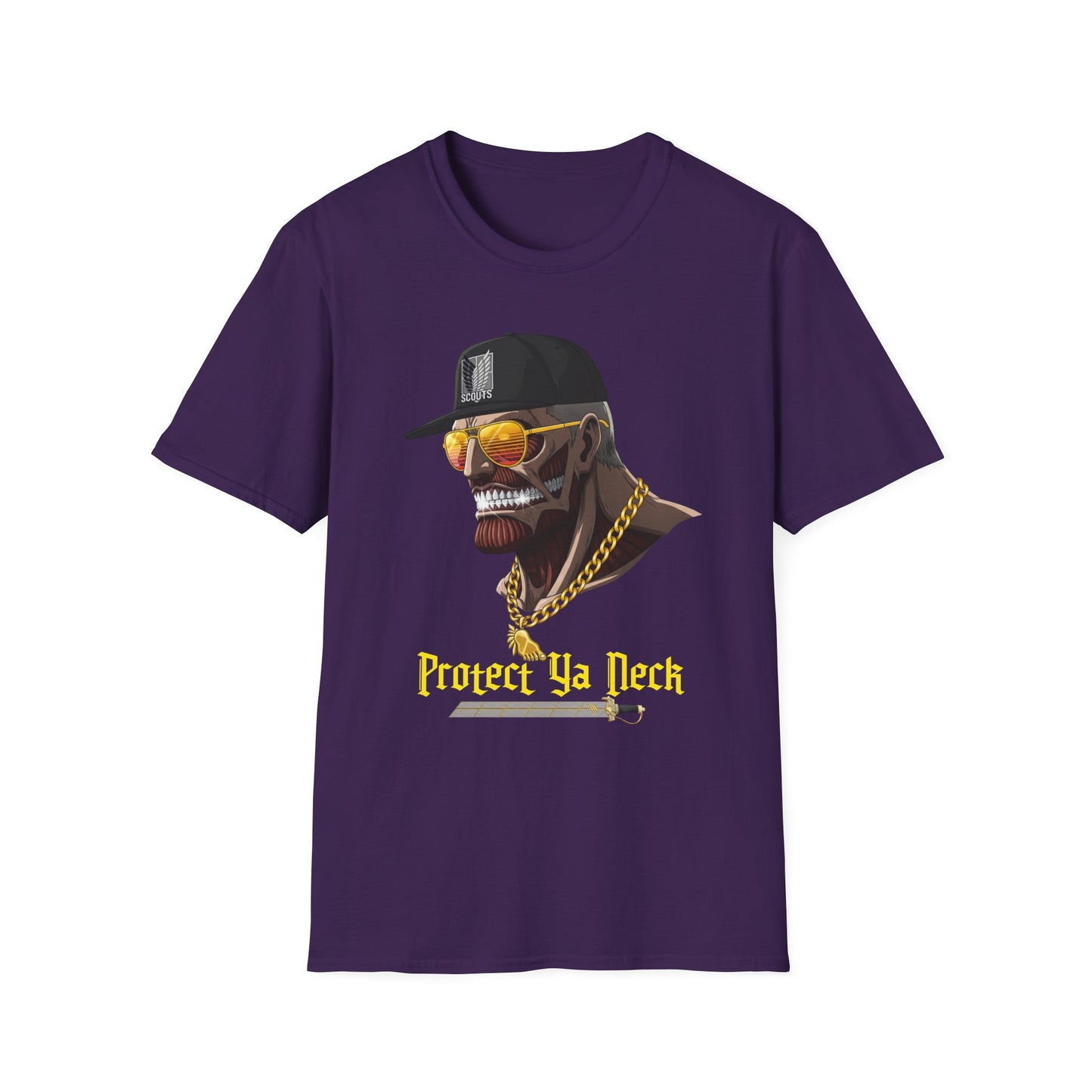Cool Graphic Tee - Protect Ya Neck Unisex Softstyle T-Shirt, Streetwear Shirt, Hip Hop Apparel, Casual Outfit, Gift Idea, Trendy Fashion