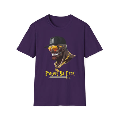 Cool Graphic Tee - Protect Ya Neck Unisex Softstyle T-Shirt, Streetwear Shirt, Hip Hop Apparel, Casual Outfit, Gift Idea, Trendy Fashion