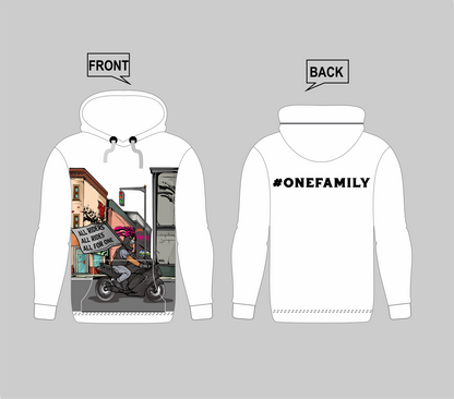 Motorcycle Fundraiser Hoodie (#OneFamily)