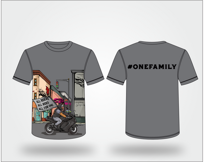 Motorcycle Fundraiser T-Shirt  (#OneFamily)