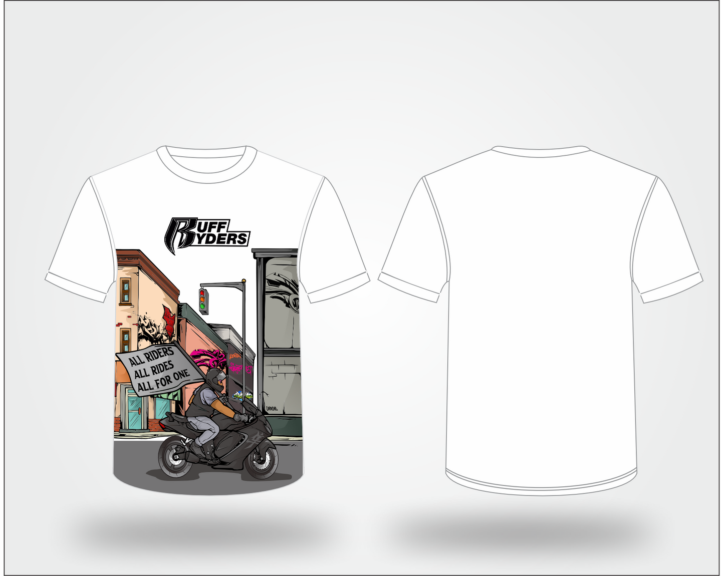 Motorcycle Fundraiser T-Shirt  (Ruff Ryders)